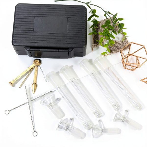 14mm Mini Glass Tube with Funnel – NSKUELQB Funnel Set, 8 Glass Vials-2
