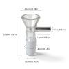 Glass Funnels 10 Pcs 14mm with Handle by Yizerel Lab Filling Set-1