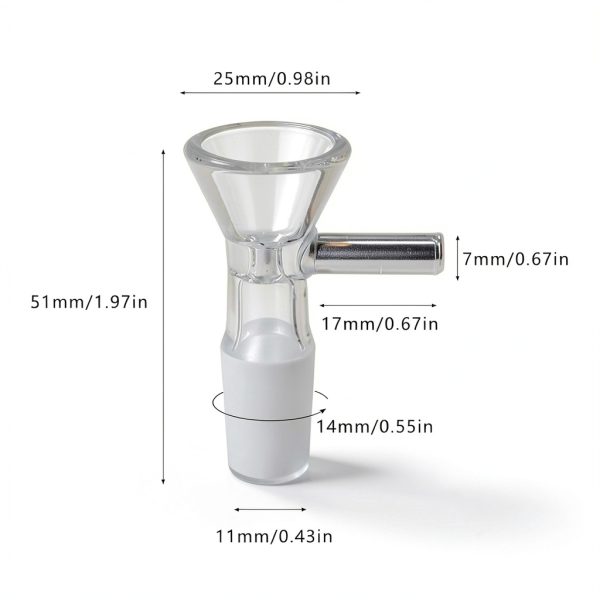 Glass Funnels 10 Pcs 14mm with Handle by Yizerel Lab Filling Set-1