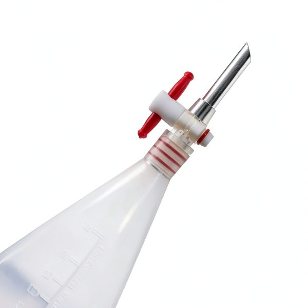 1000mL Pear-Shaped Plastic Separatory Funnel GUOHUIZHANG PTFE Stopper-2