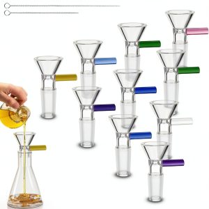 Glass Funnels 10PCS 14MM with Handle – Lflwacy Lab & Bottle Funnel-0