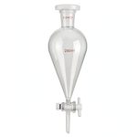 Separating Funnel QWORK 250ml with 24/29 Joints and PTFE Plug-0