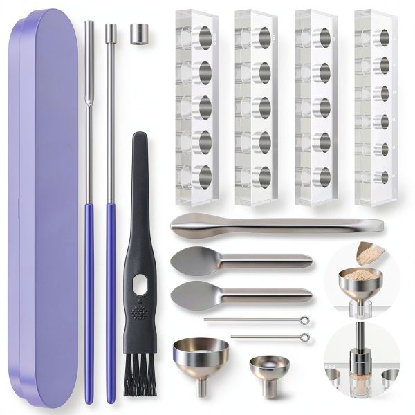 Filling Tools Tray Kit 15Psc – NPDUTTD Capsule Tamper Filler-0