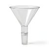 Glass Jointed Powder Funnel QWORK 100mm OD 24/40 Joint Short Stem-0
