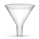 Powder Funnel 2.6in EISCO Polypropylene Parallel Stem Filling Funnel-0