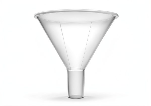 Powder Funnel 2.6in EISCO Polypropylene Parallel Stem Filling Funnel-0