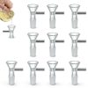 Glass Funnels 10 Pcs 14mm with Handle by Yizerel Lab Filling Set-0