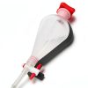 1000mL Pear-Shaped Plastic Separatory Funnel GUOHUIZHANG PTFE Stopper-0