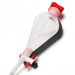 1000mL Pear-Shaped Plastic Separatory Funnel GUOHUIZHANG PTFE Stopper-0