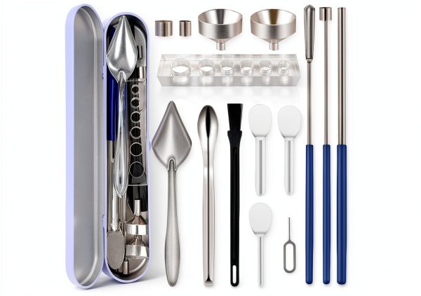 Filling Tool Kit LELELUK 16-Piece Set with Lab Scoops & Micro Funnels-0