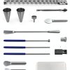 Foosi Short Stem Funnels 16pcs Stainless Steel Lab Kit for Sizes-1