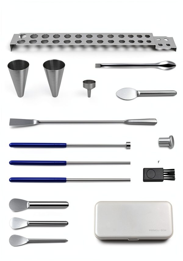 Foosi Short Stem Funnels 16pcs Stainless Steel Lab Kit for Sizes-1
