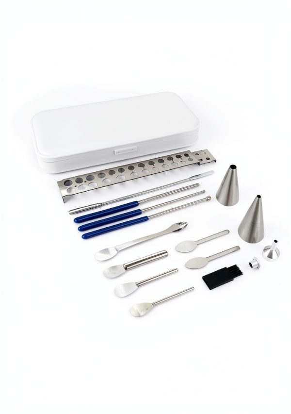 Foosi Short Stem Funnels 16pcs Stainless Steel Lab Kit for Sizes-5