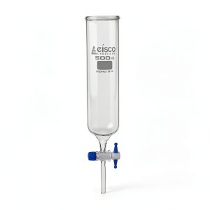 Dropping Funnel 500ml PTFE Stopcock by EISCO Borosilicate Glass-0