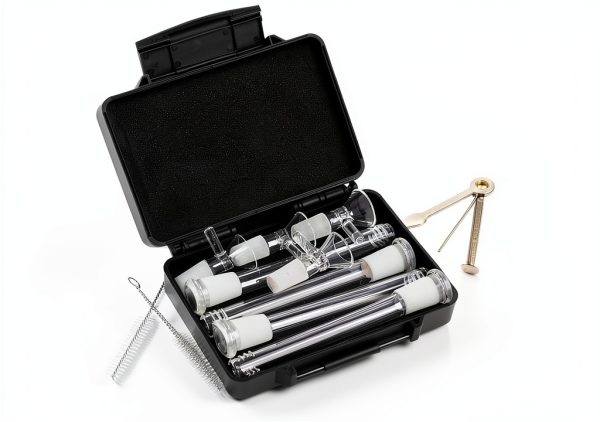 14mm Mini Glass Tube with Funnel – NSKUELQB Funnel Set, 8 Glass Vials-0