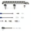 Foosi Short Stem Funnels 16pcs Stainless Steel Lab Kit for Sizes-2